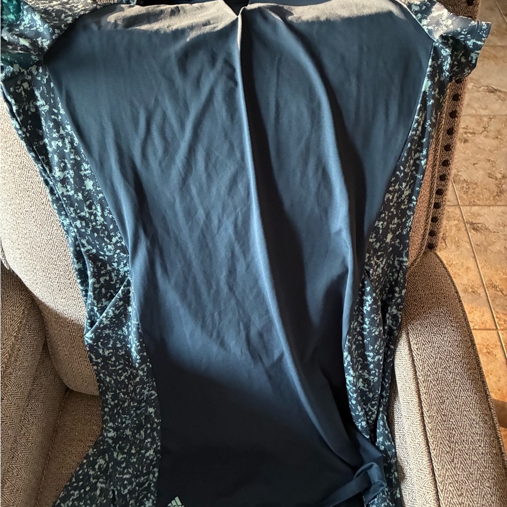 adidas Women’s Dark Teal and Aqua Pattern Athletic Dress